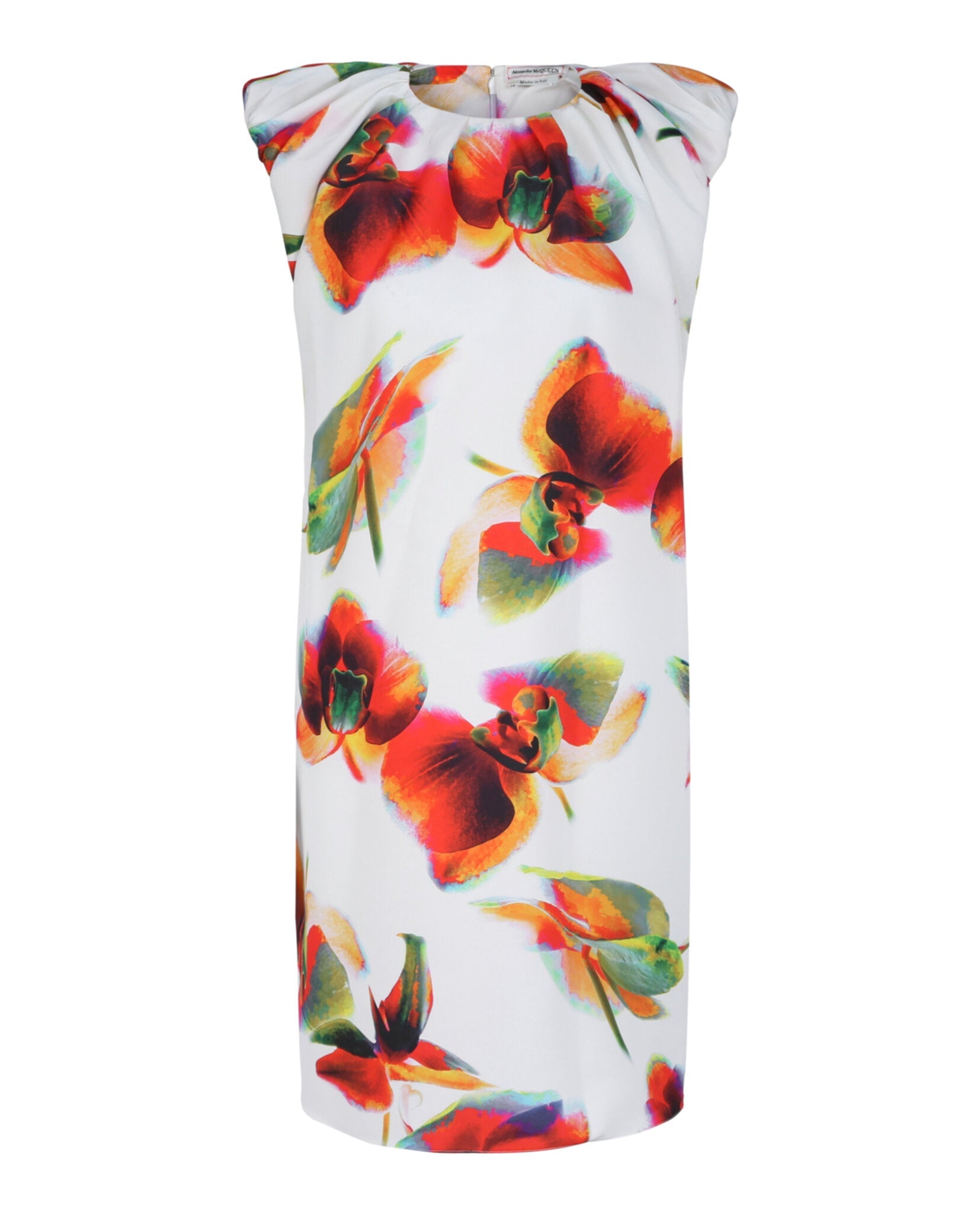 Floral Pleated Mini Dress