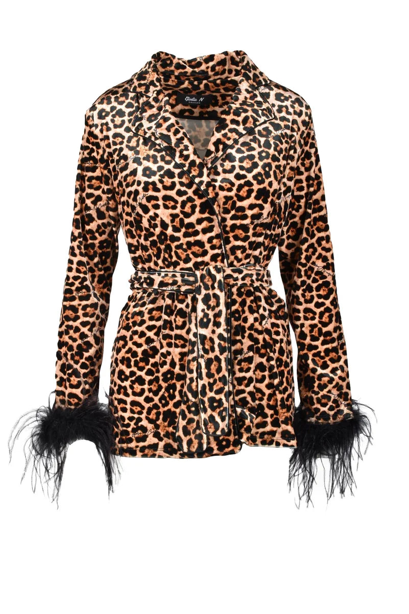 Polyester Elastane Jacket - Brown/Black