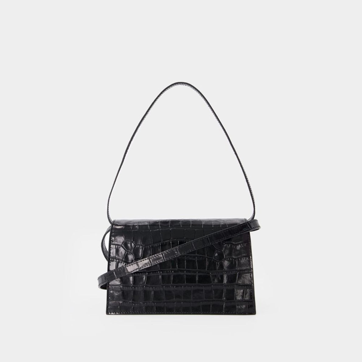 Mini Folder Bag - Leather - Black