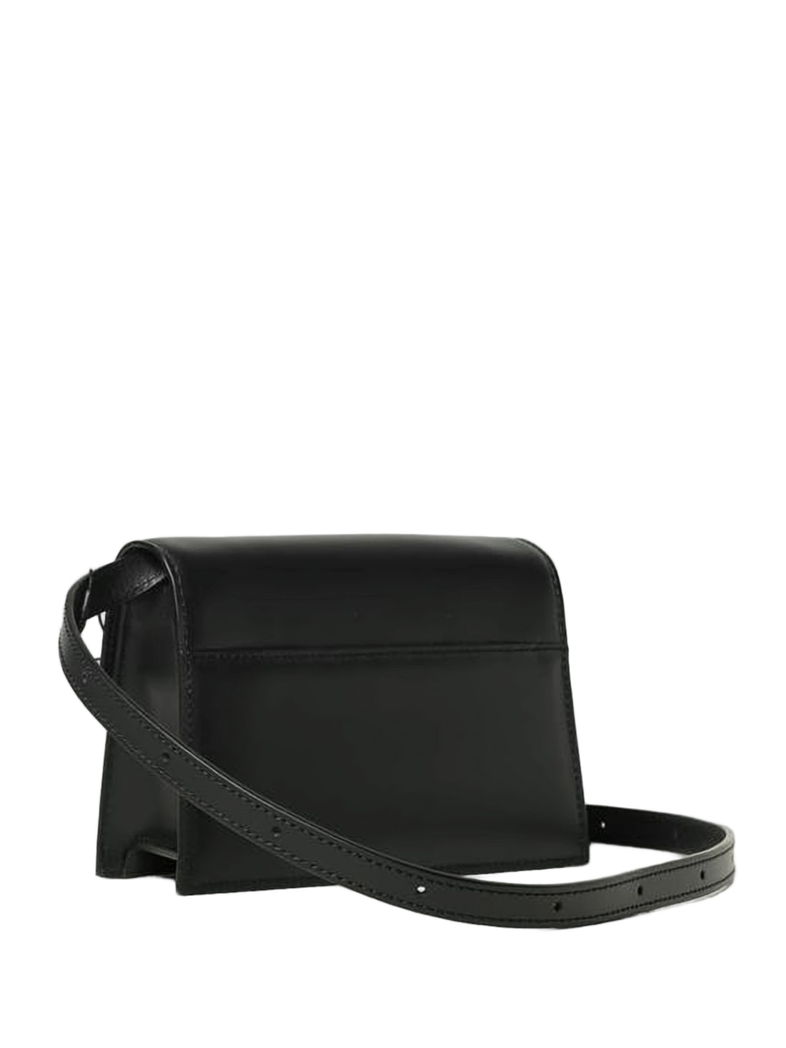 Sleek Rectangular Crossbody Bag with Polished Clasp