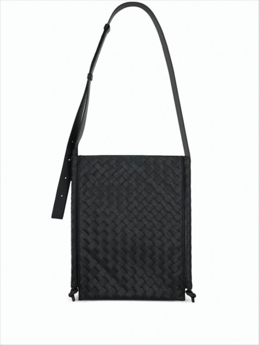 Signature Woven Calf Leather Crossbody Bag