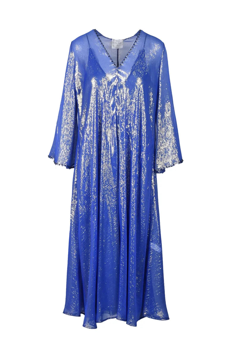 Lamé Kaftan - Blue