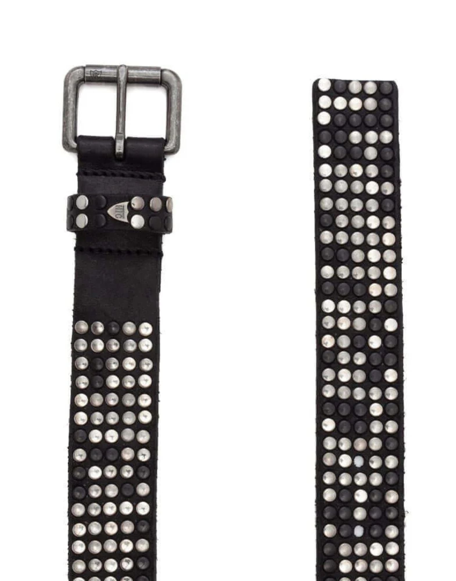 5.000 Studs Belt Black Leather Studded Belt