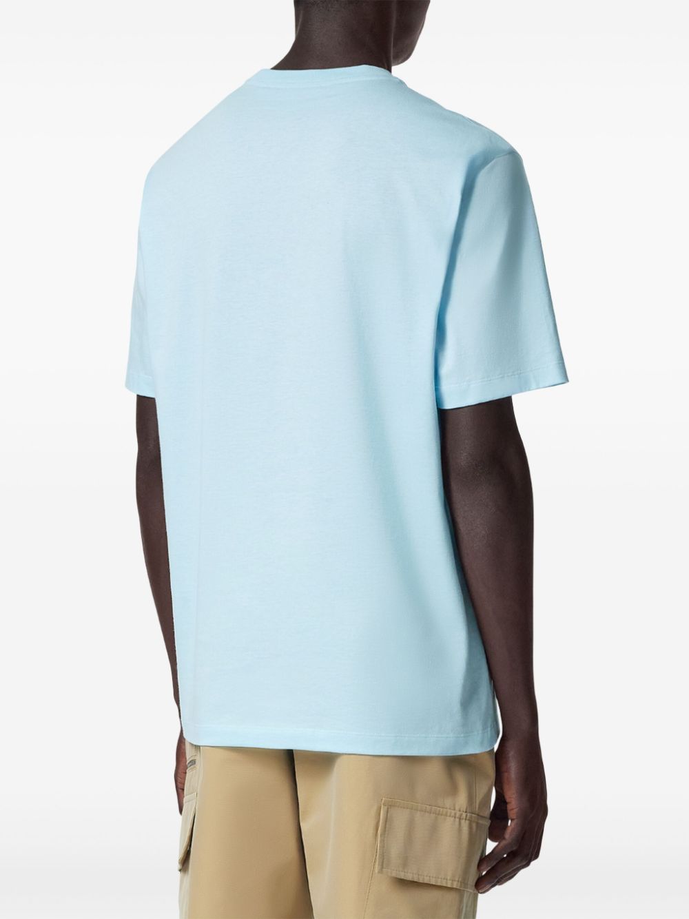 Relaxed-Fit Aqua Blue T-Shirt