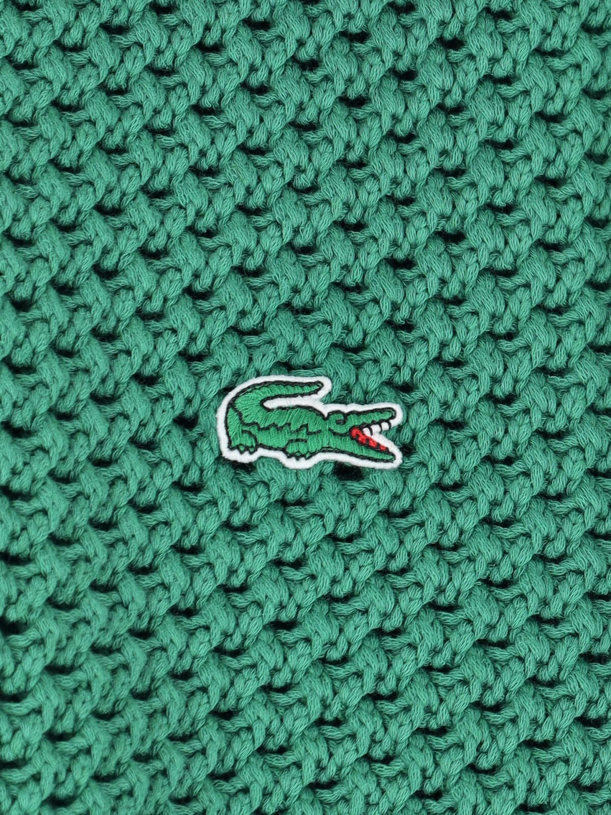 Green Knitted Multicolor Stripe Polo Shirt