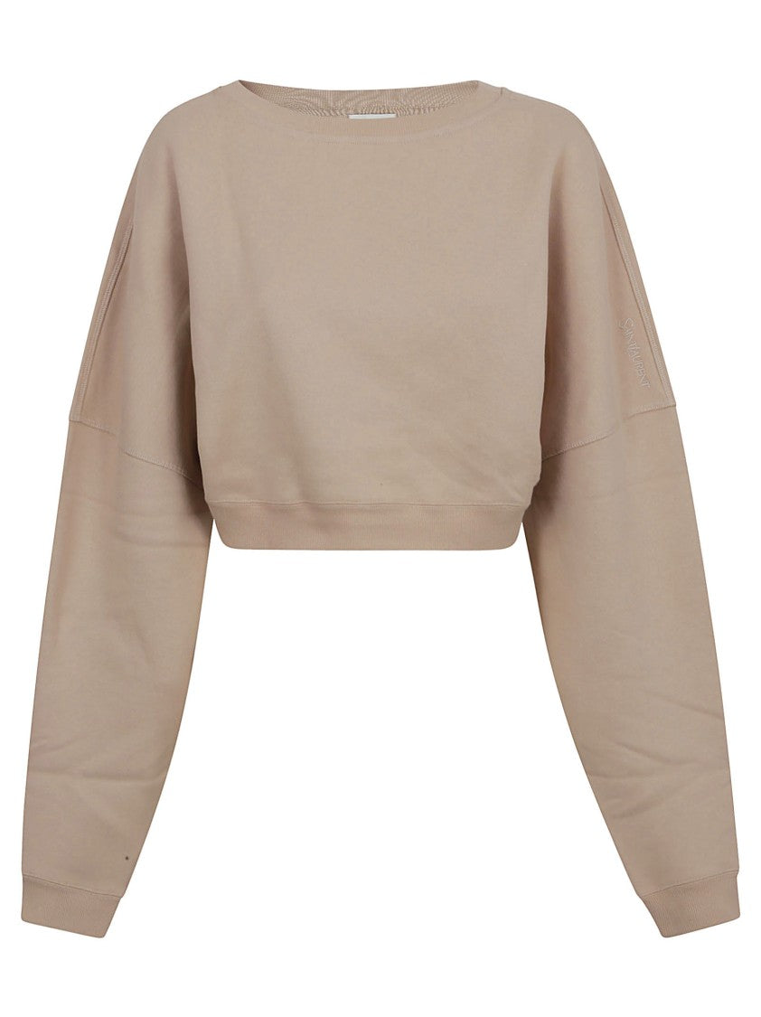 Cropped Sweater With Relaxed Fit