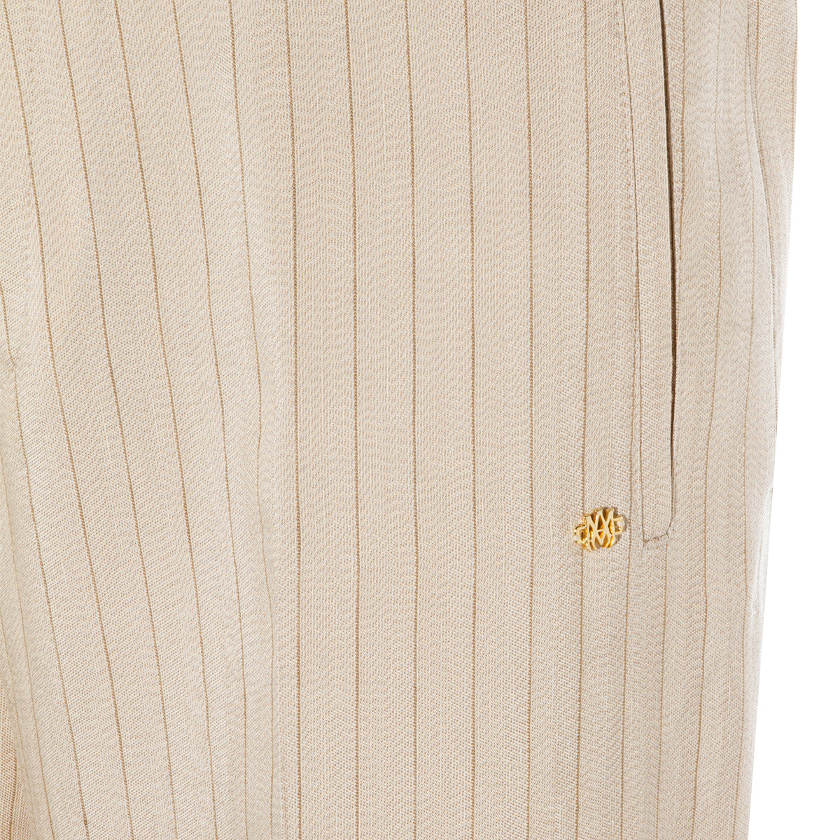 Slim Fit Tailored Trousers With Pinstripe Detail