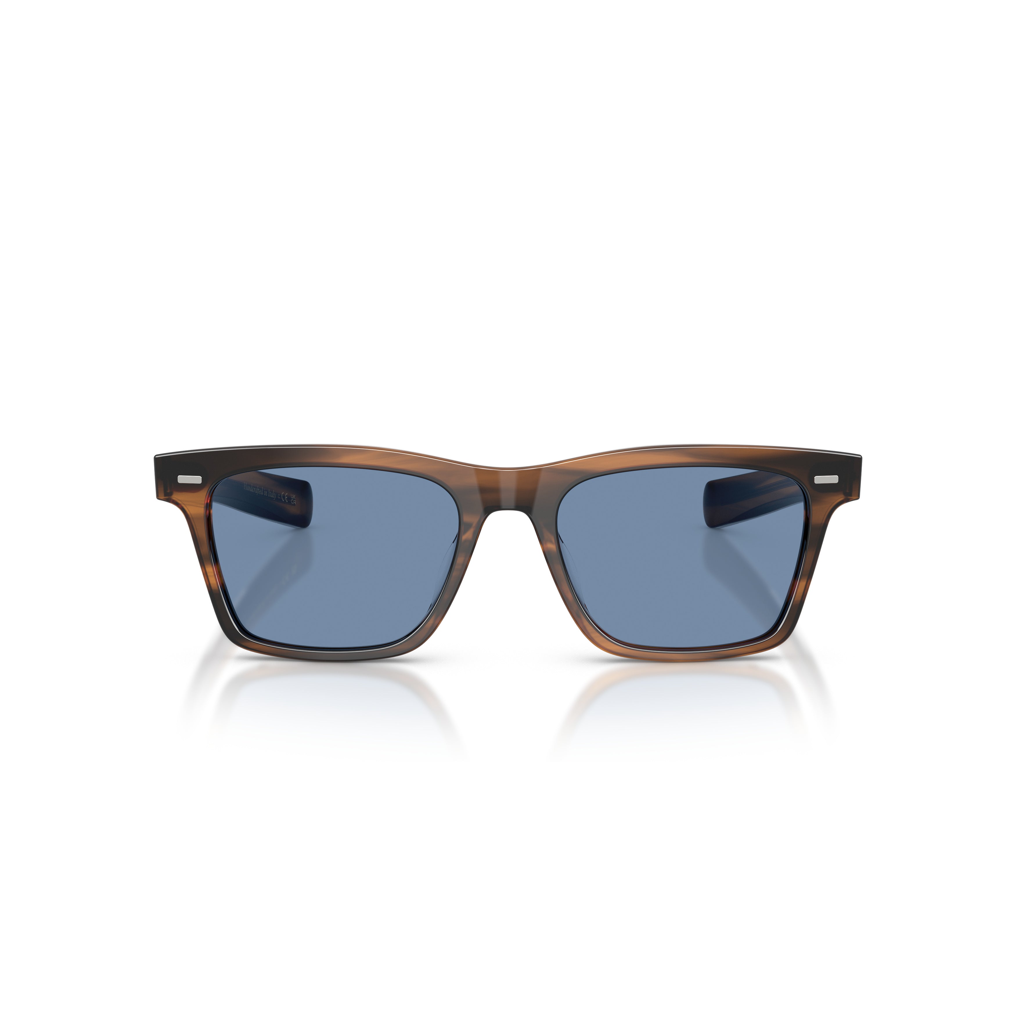 0ov5590su Tortoiseshell-Pattern Acetate Sunglasses with Subtle Blue Lenses