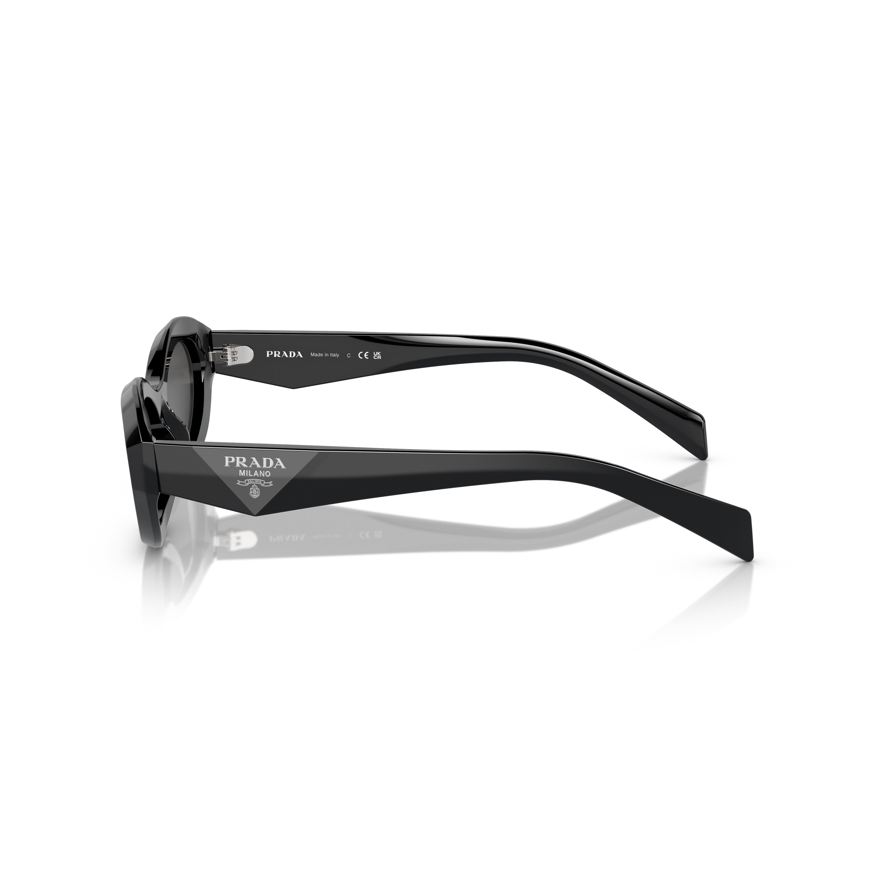 0pr 26zs Cat-Eye Black Acetate Sunglasses