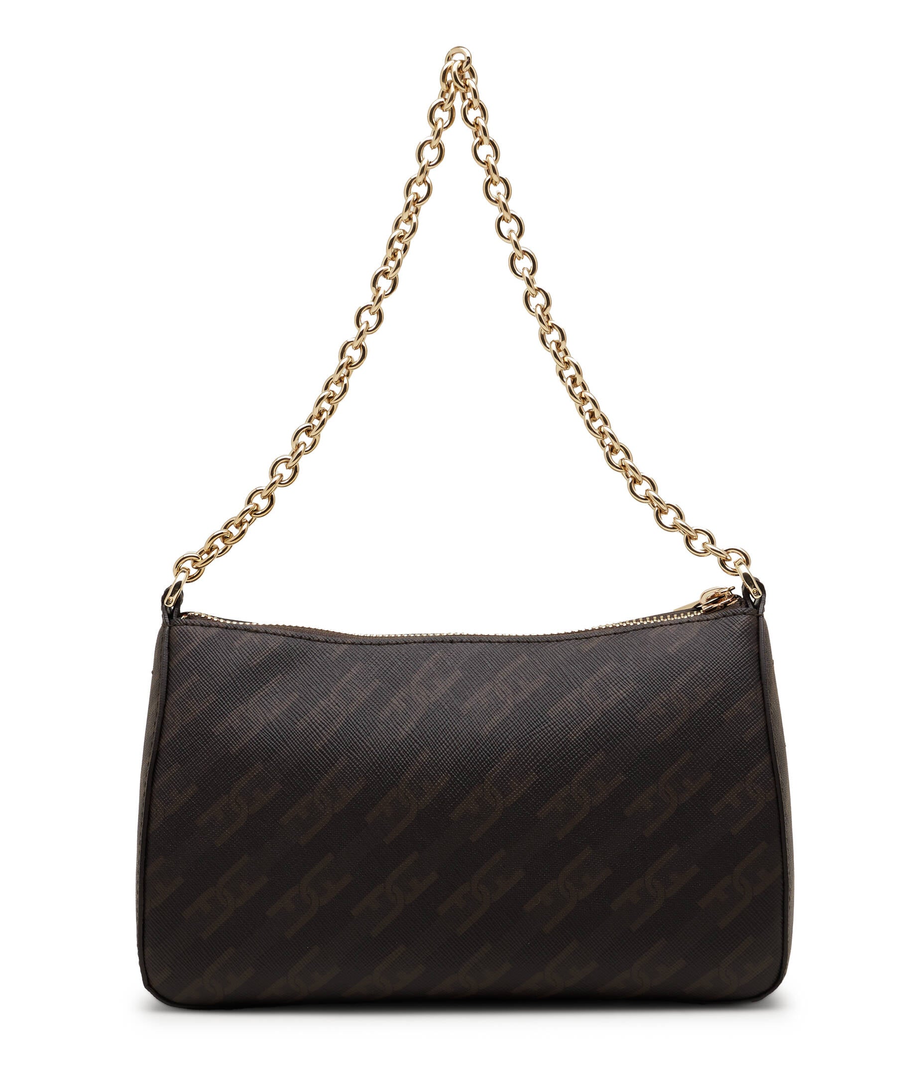 Structured Monogram Bag with Chain Strap