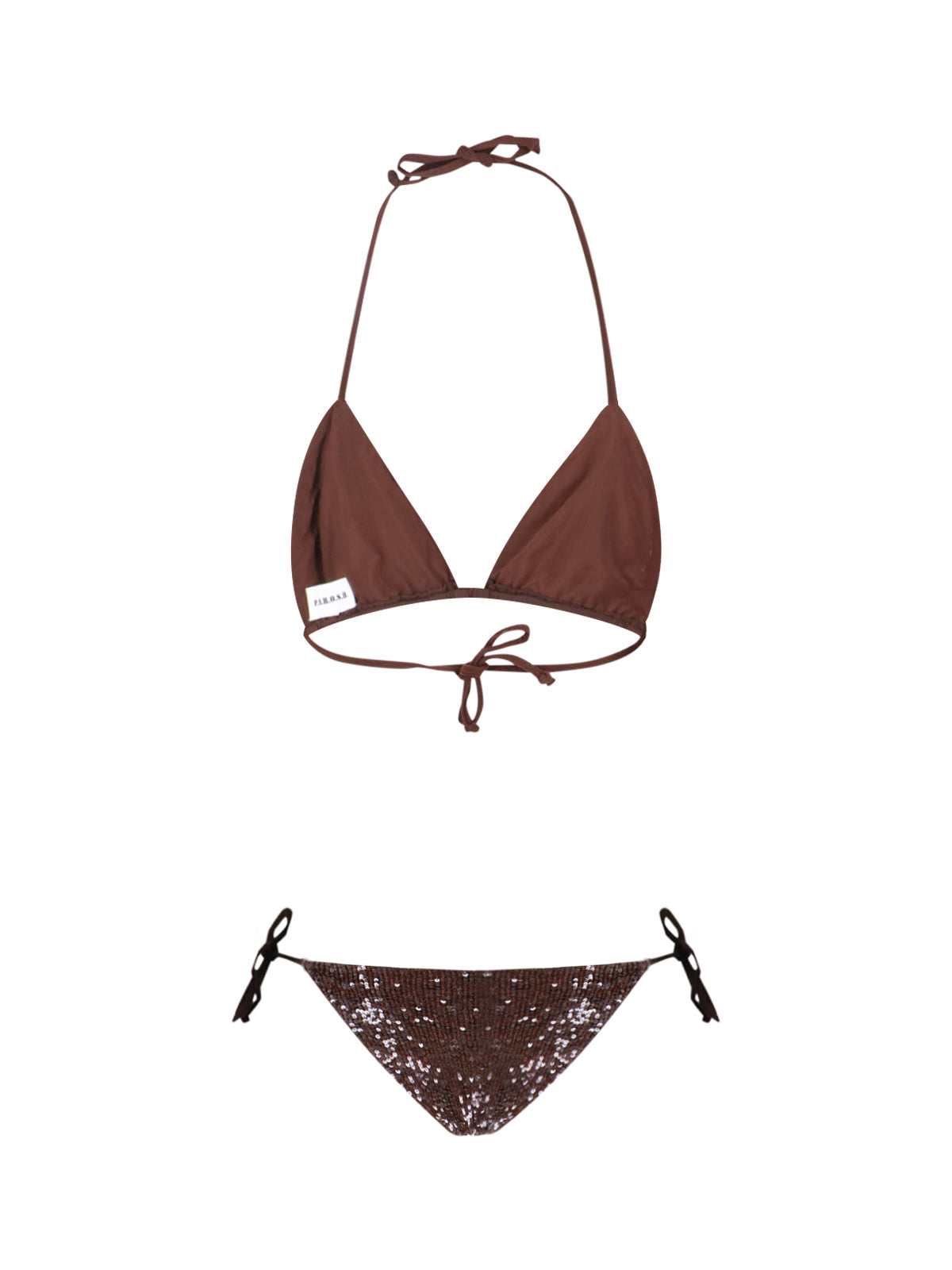 Brown Sequin Bikini