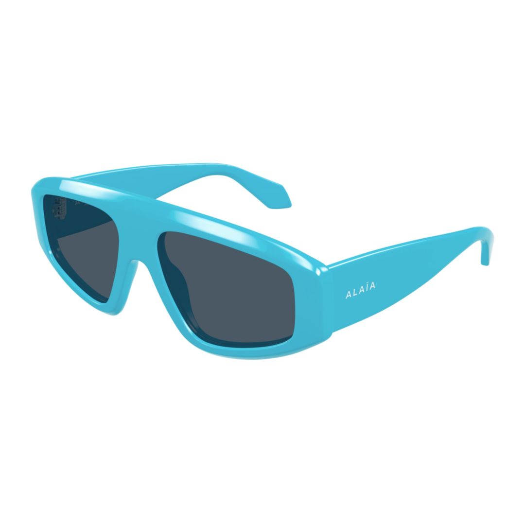 Aa0092s Oversized Rectangular Sunglasses in Turquoise Blue