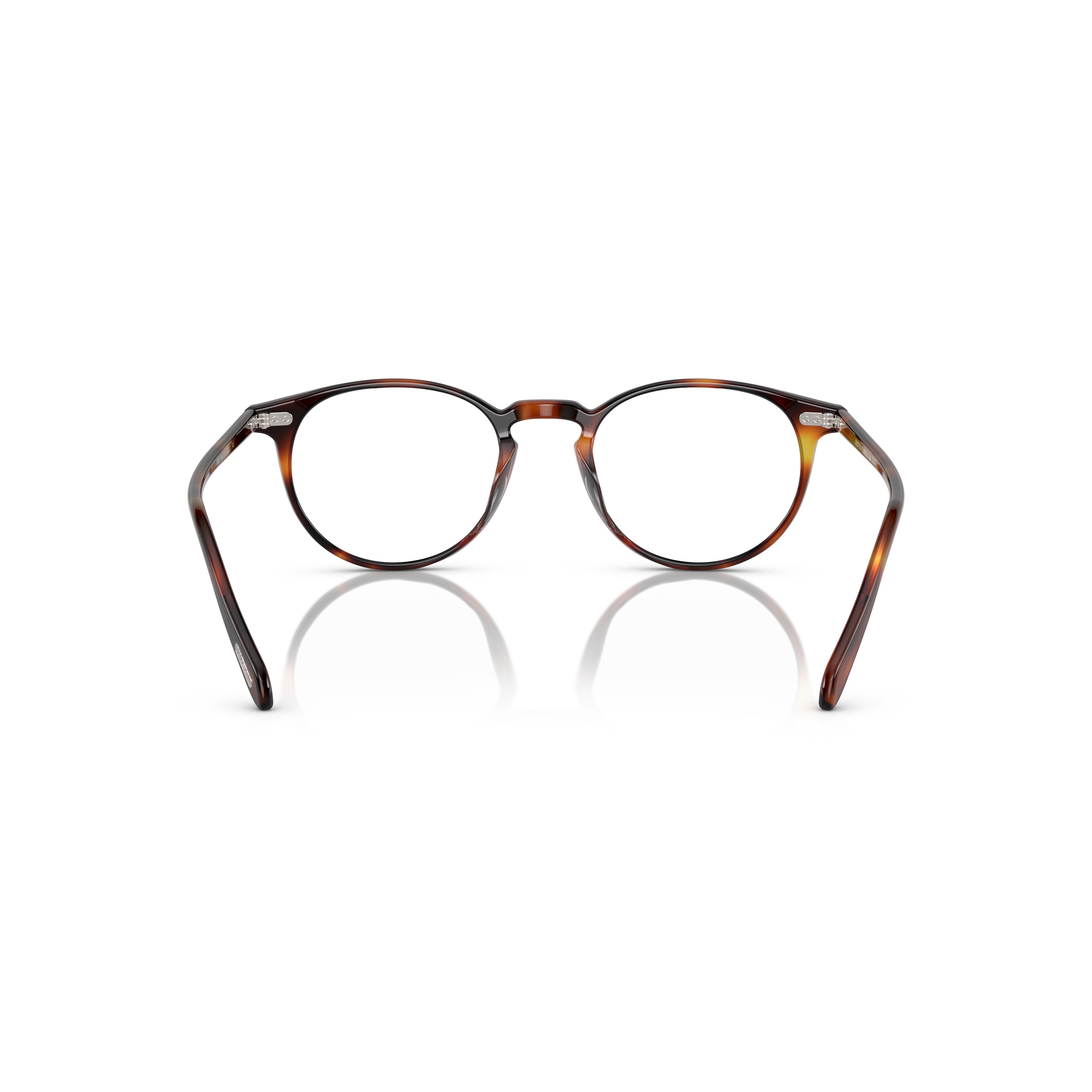 0ov5004 Classic Round Tortoiseshell Eyeglasses with Keyhole Bridge
