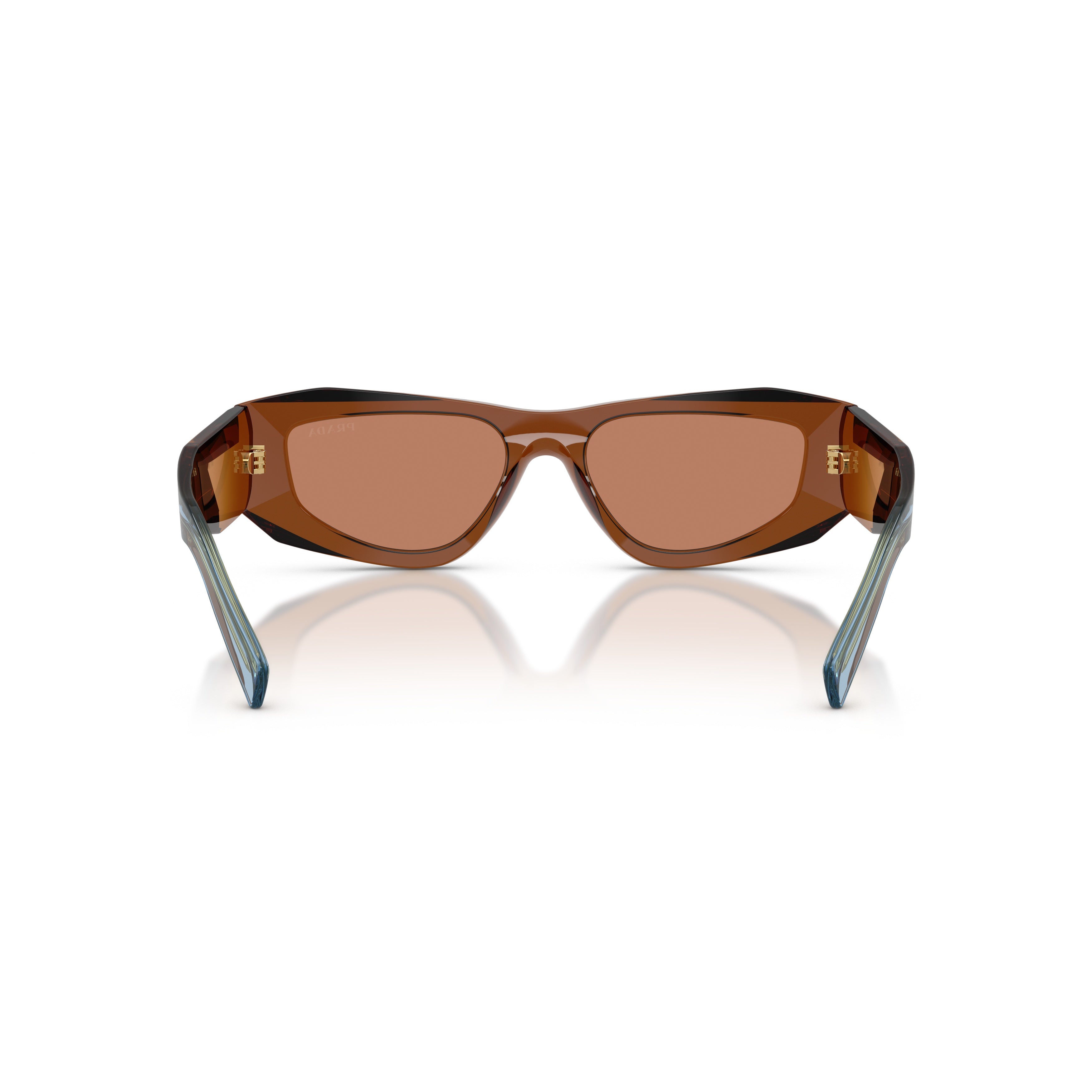 0pr B19s Translucent Brown Angular Sunglasses