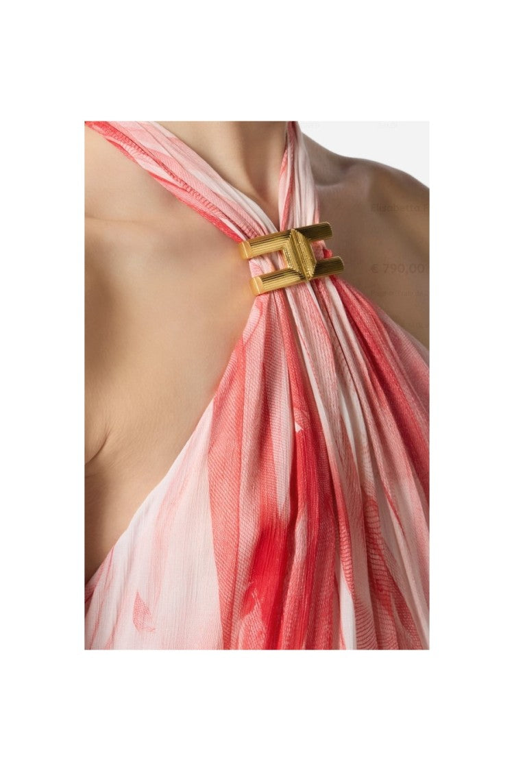 Maxi Dress With Halter Neck