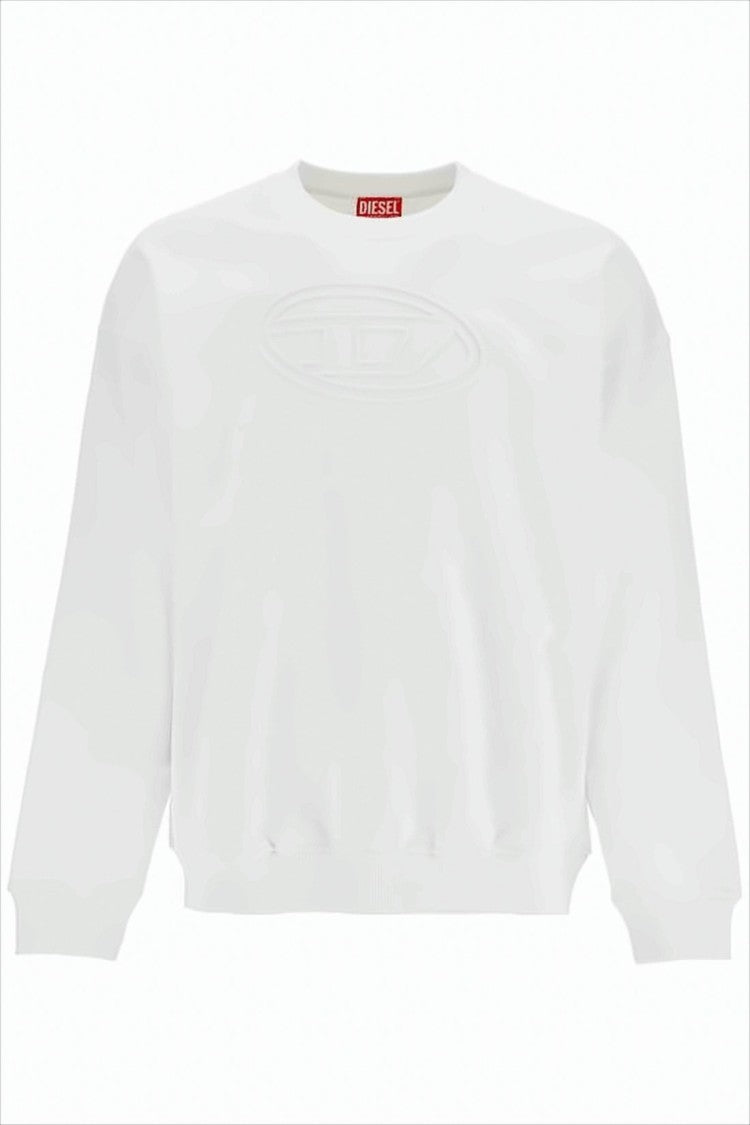 Relaxed-Fit Long-Sleeve Sweatshirt with Embossed Logo Detail