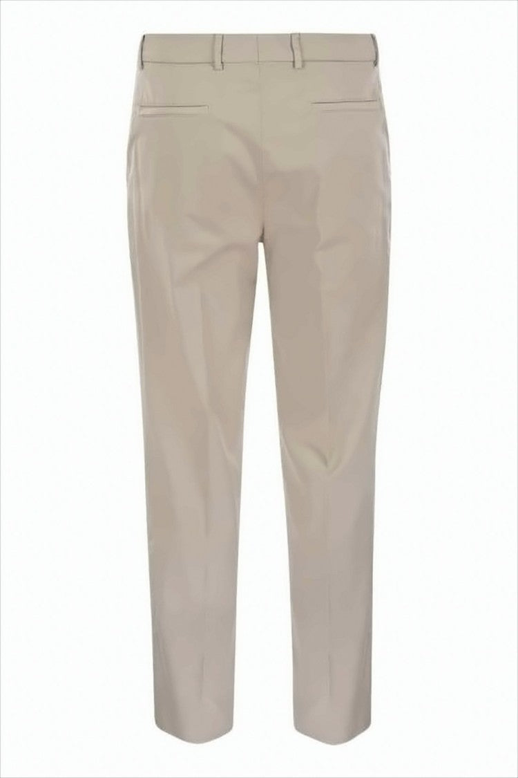Tailored Straight Pants with Subtle Sheen
