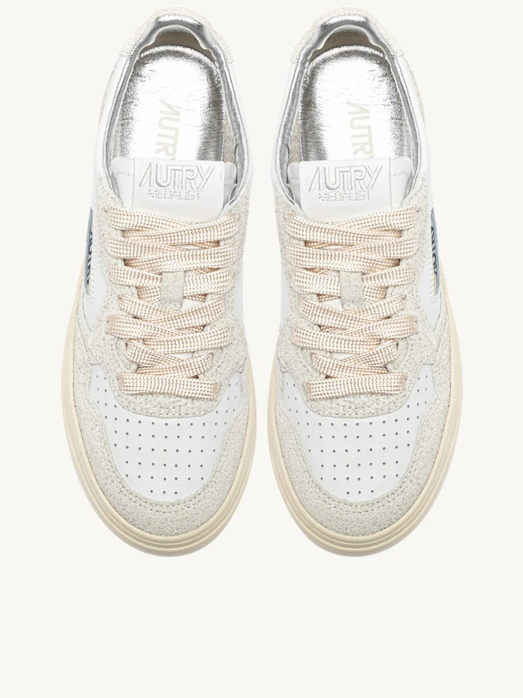 Low-Top Sneakers With Perforated Detailing And Vintage Aesthetic