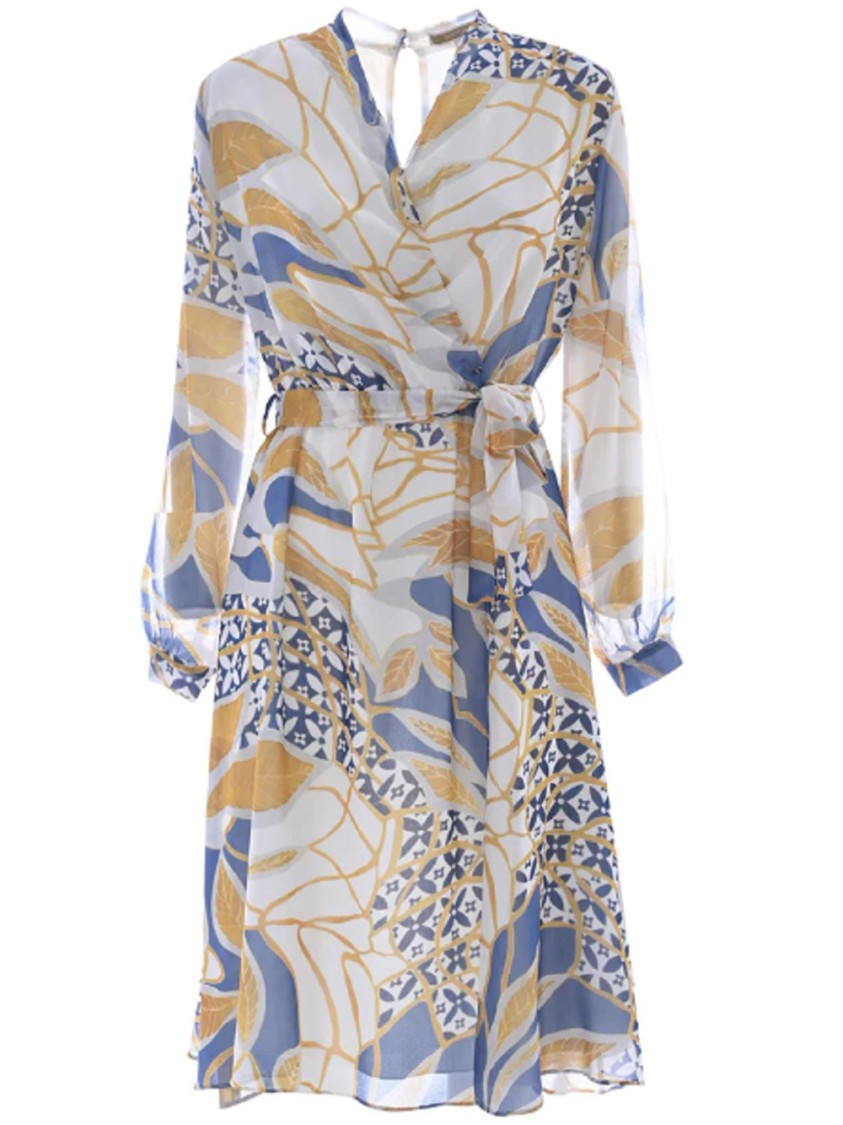 Loose-Fitting Wrap Dress