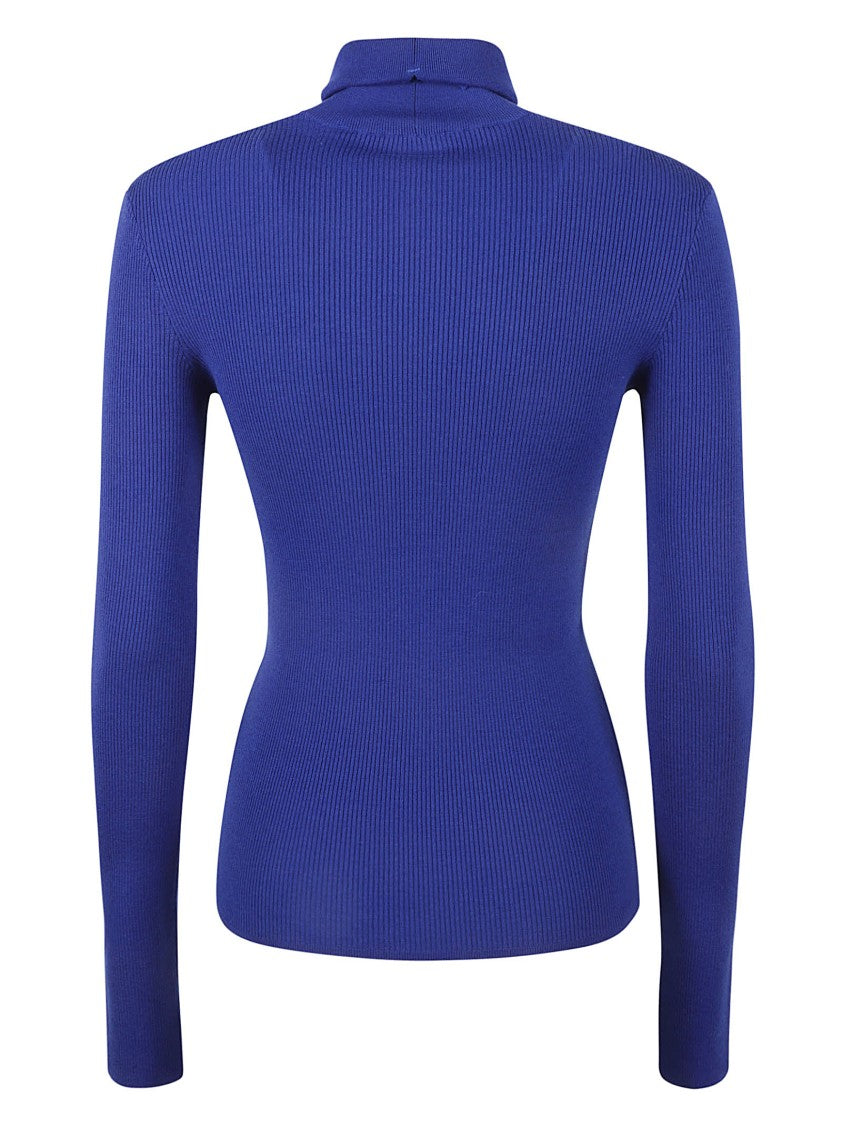 Fitted High Neck Sweater