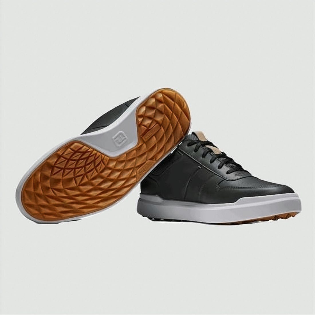 Smooth Leather Sneakers with Padded Collar
