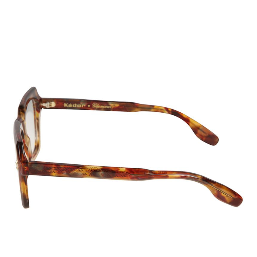 Klara Glamour Bold Geometric Tortoiseshell Eyeglasses with Glossy Finish