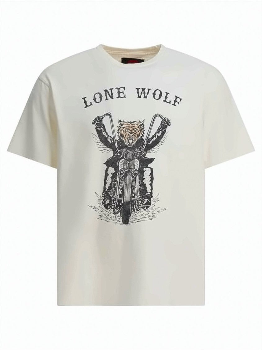 Graphic Print Short-Sleeved T-Shirt with Relaxed Fit