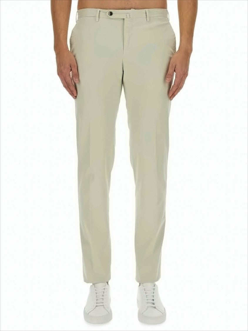 Tailored Straight Pants with Five-Pocket Styling
