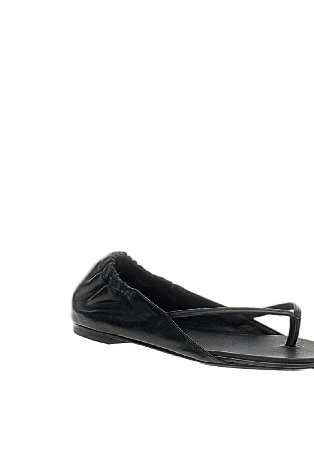 Black Nu-Pieds Thong Sandals