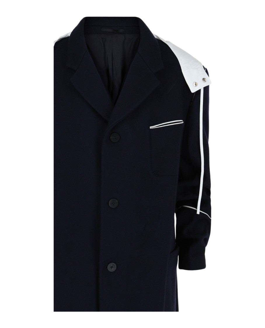 Single-Breasted Hooded Coat