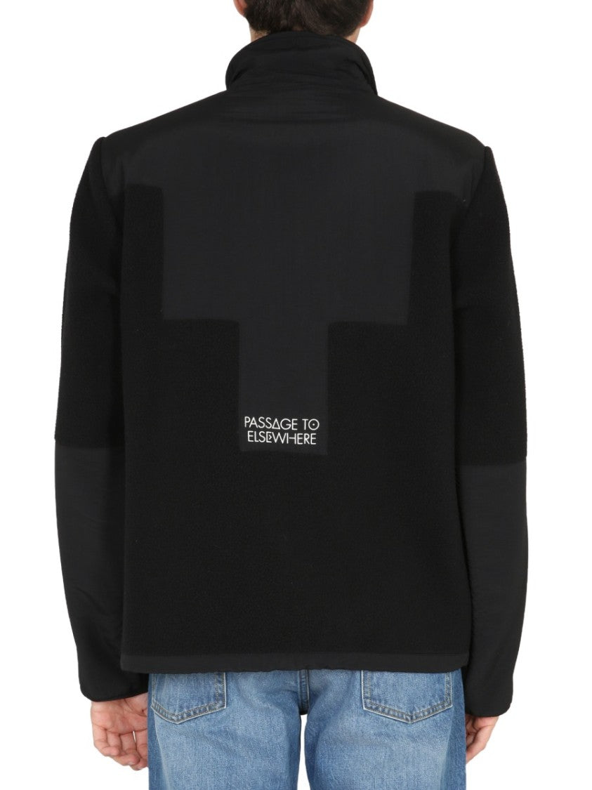 High Collar Black Track Jacket
