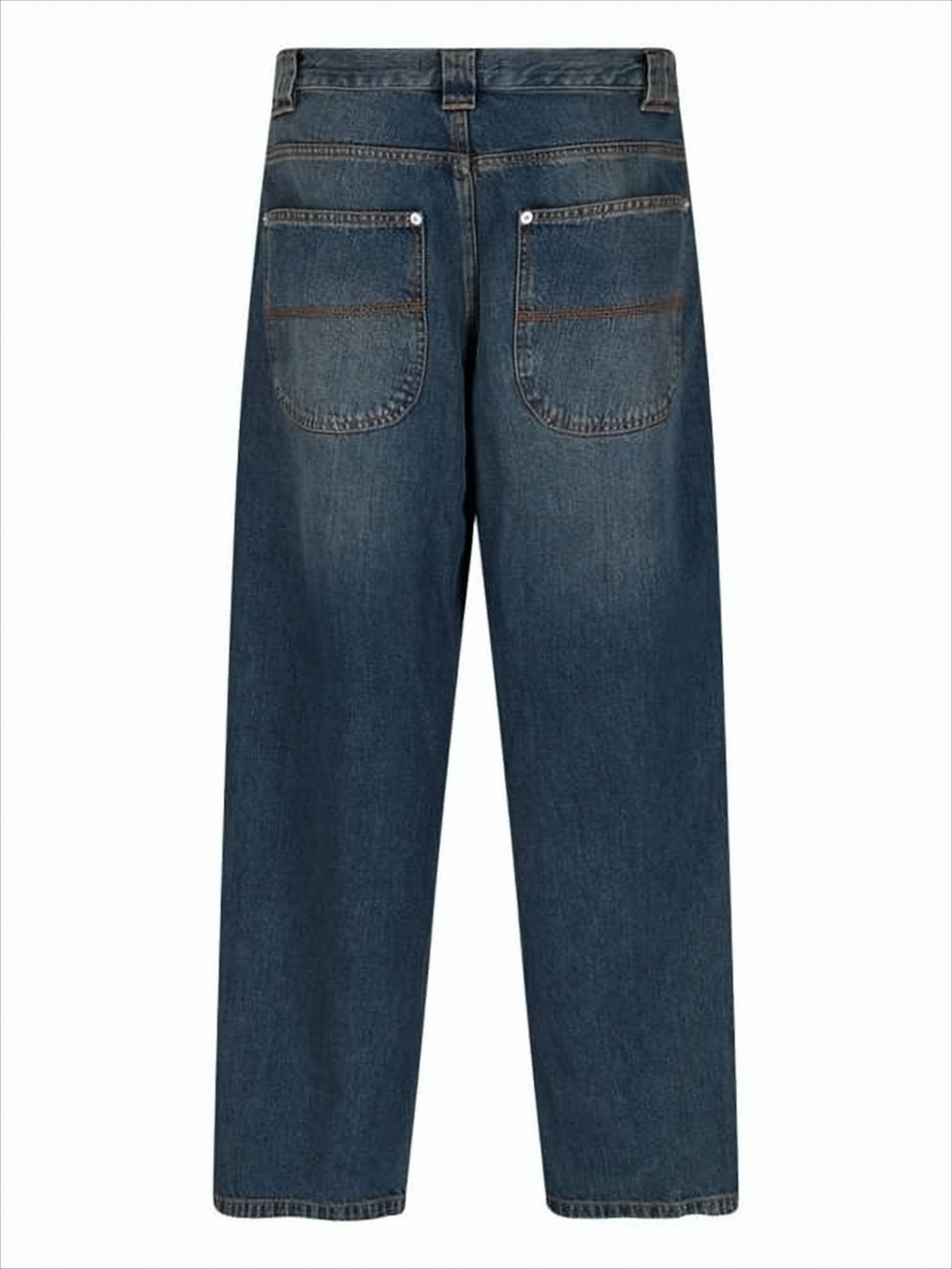 Relaxed Fit Straight-Leg Denim Pants