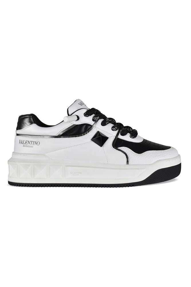 Low-Top Sneakers with Stud and Sturdy Outsole