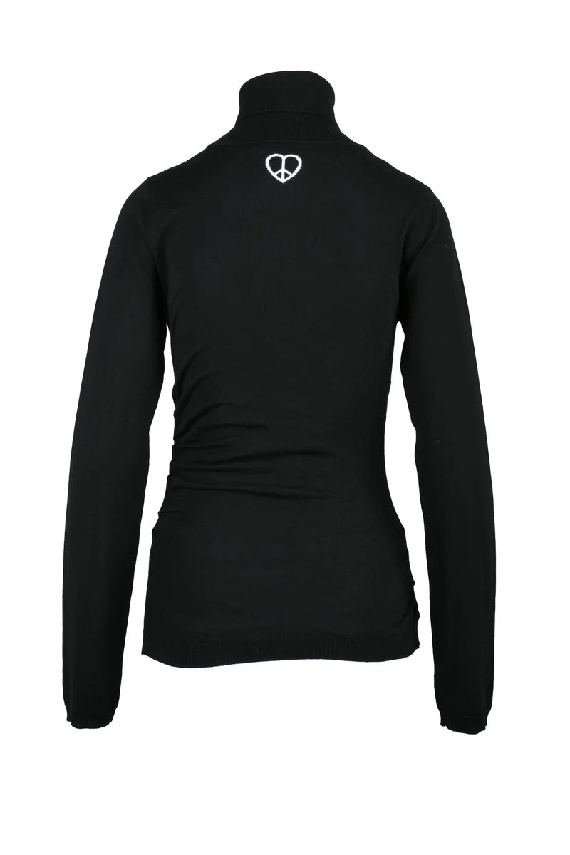 Twisted Turtleneck Knit - Black