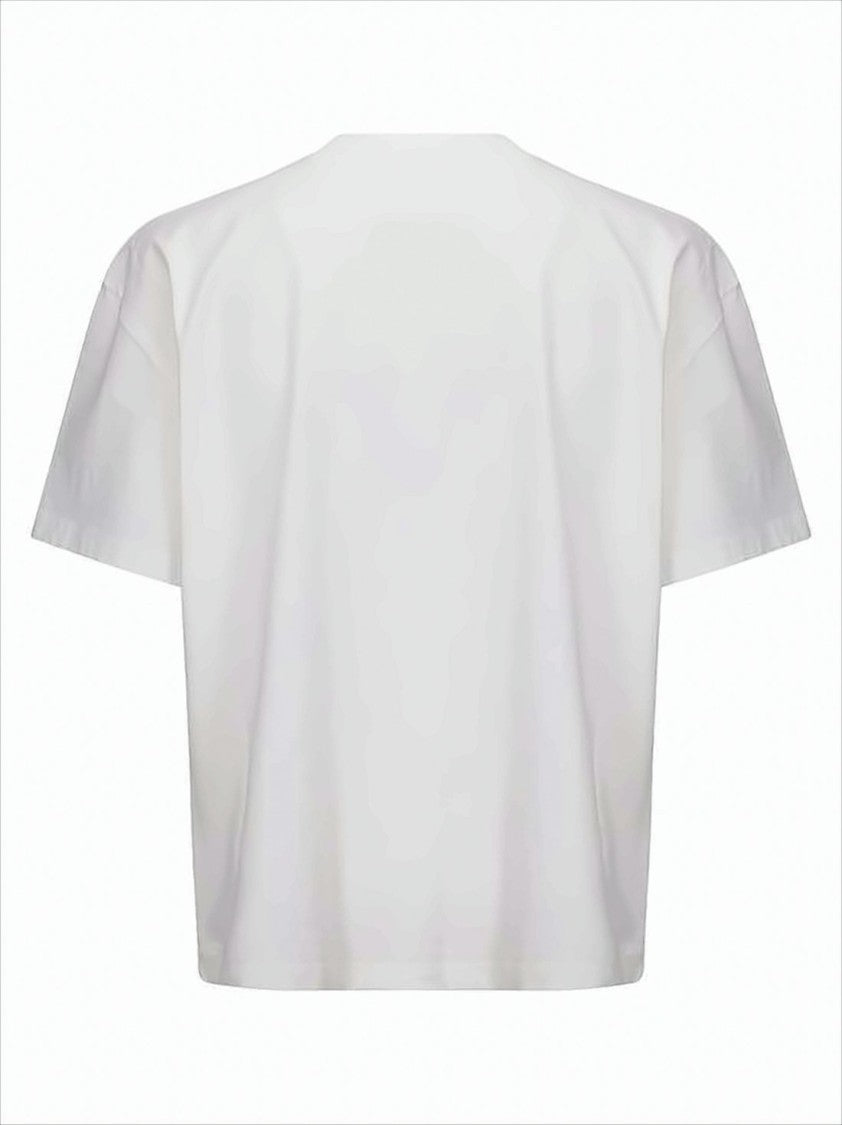 Boxy-Cut Cotton T-Shirt with Graffiti-Style Print