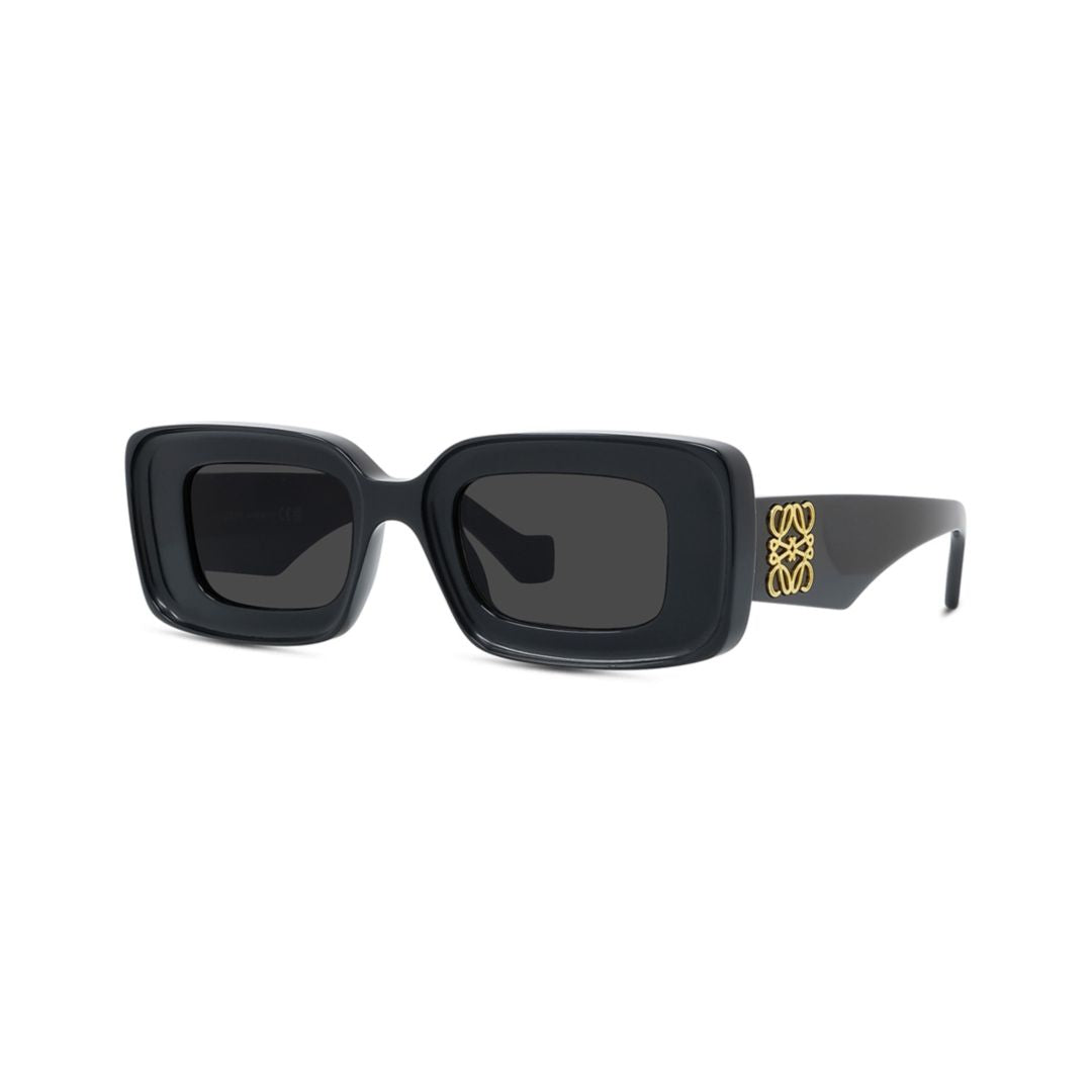 Black Lw40101I Rectangular Logo Sunglasses