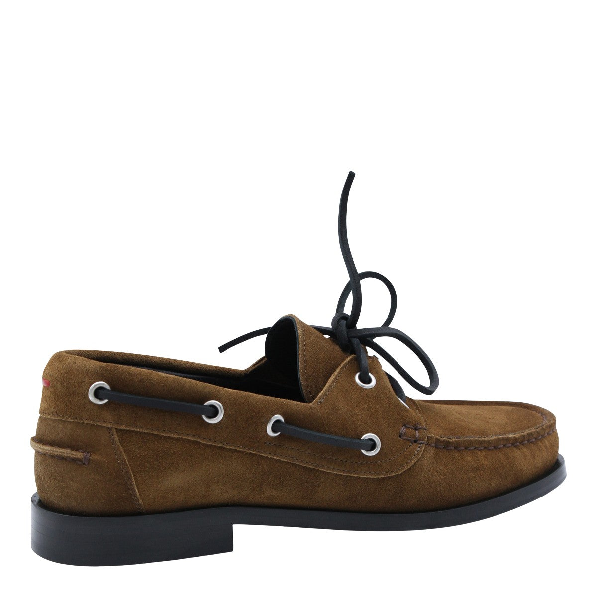 Classic Moccasin-Inspired Flat Shoes with Lace-Up Detailing