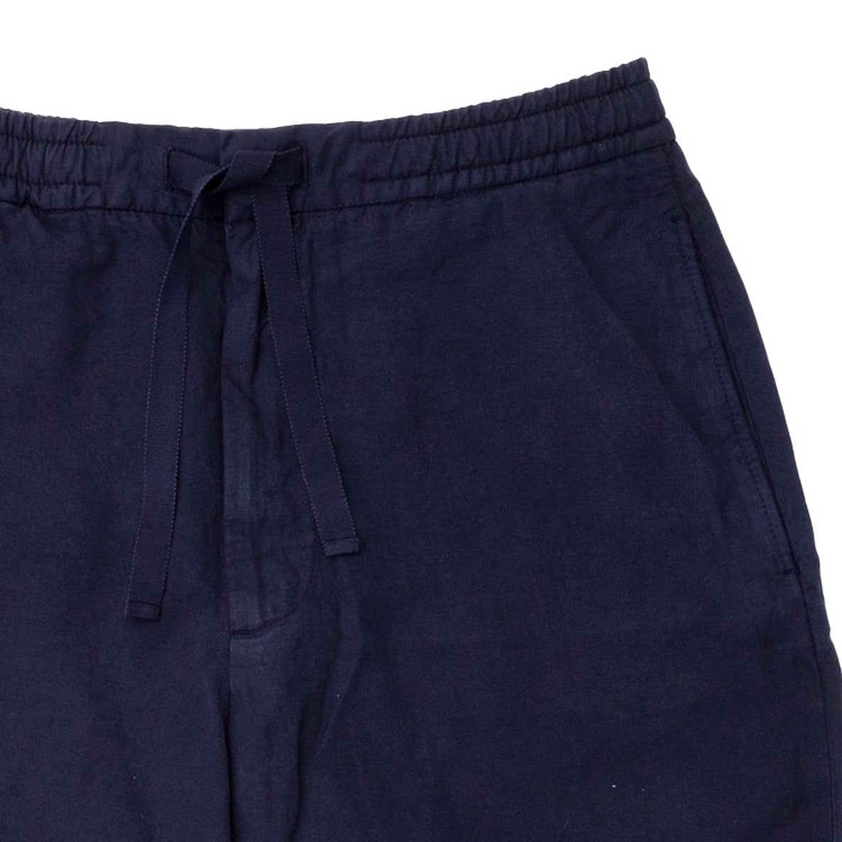Adjustable Grosgrain Drawstring Blue Shorts