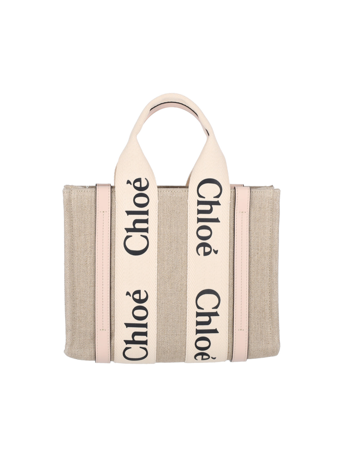 "Woody" Small Tote Bag – Beige
