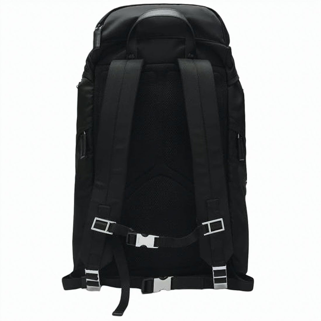 Black Nylon and Cow Leather Backpack