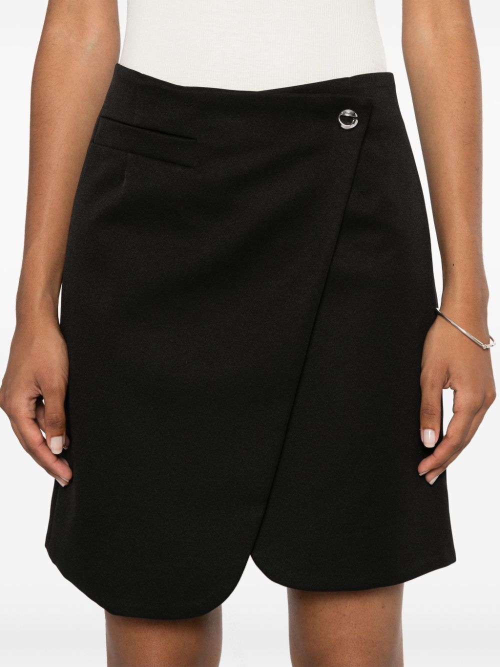 Asymmetric Wraparound Skirt