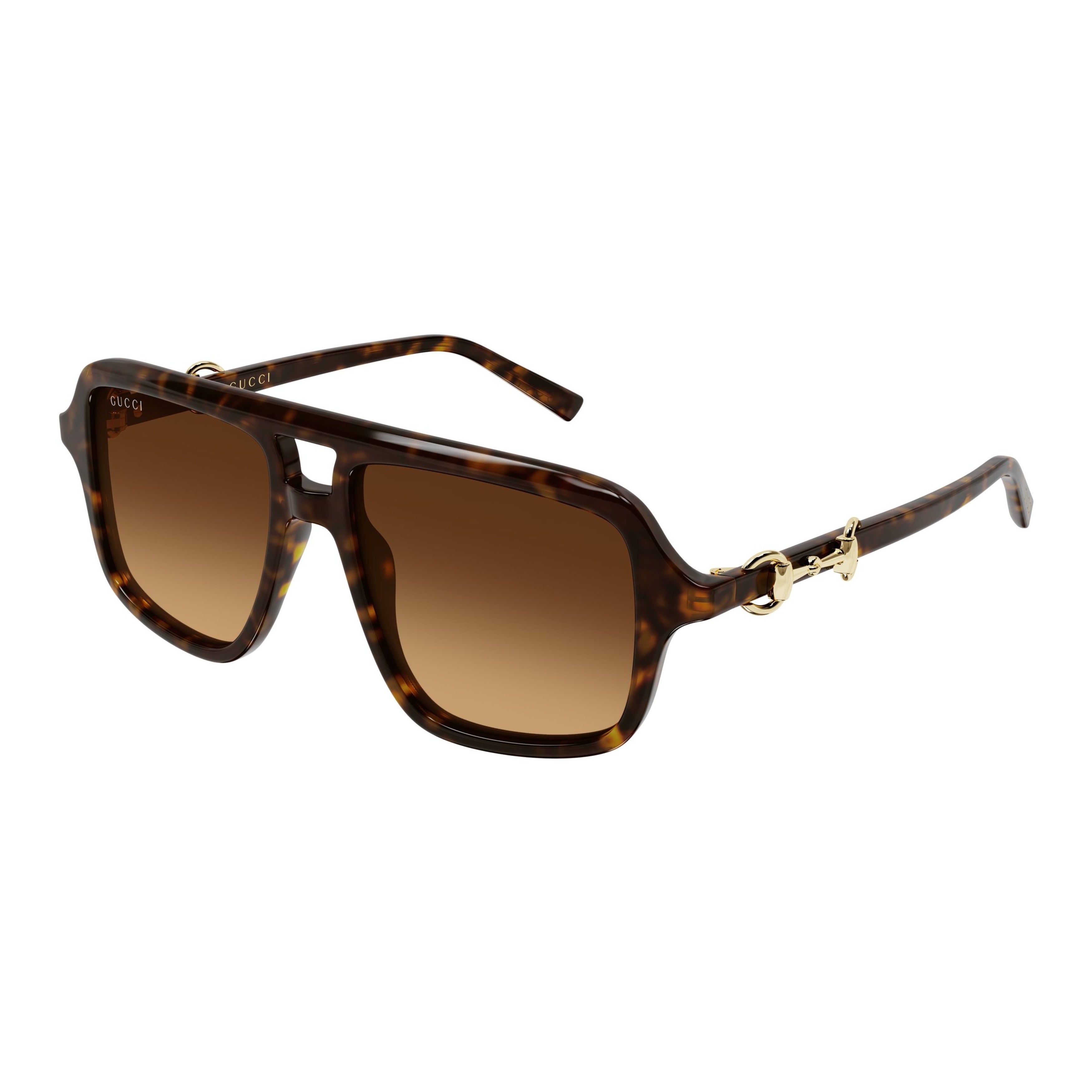 Oversized Square Tortoiseshell Sunglasses with Gradient Lenses