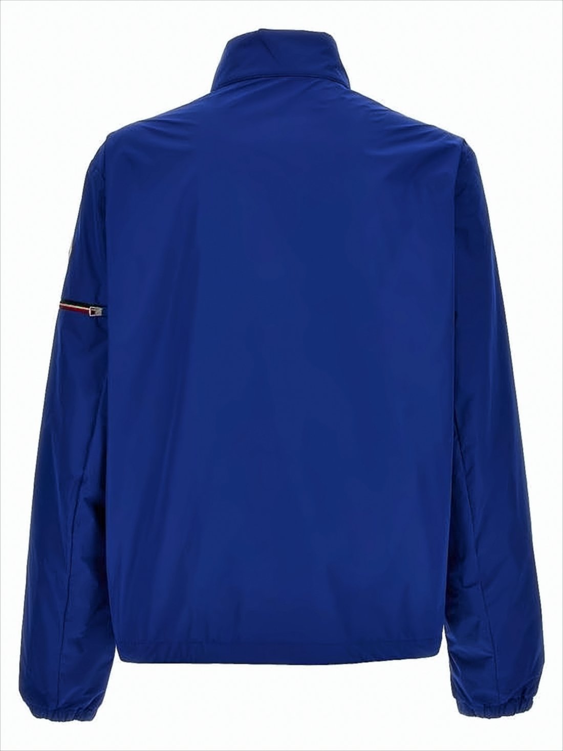 Stand Collar Blue Polyester Moncler Jacket