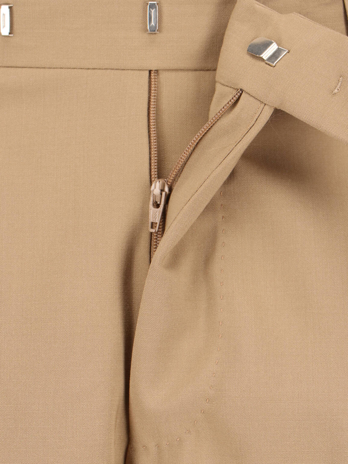 Tailored Wool Trousers – Light Brown