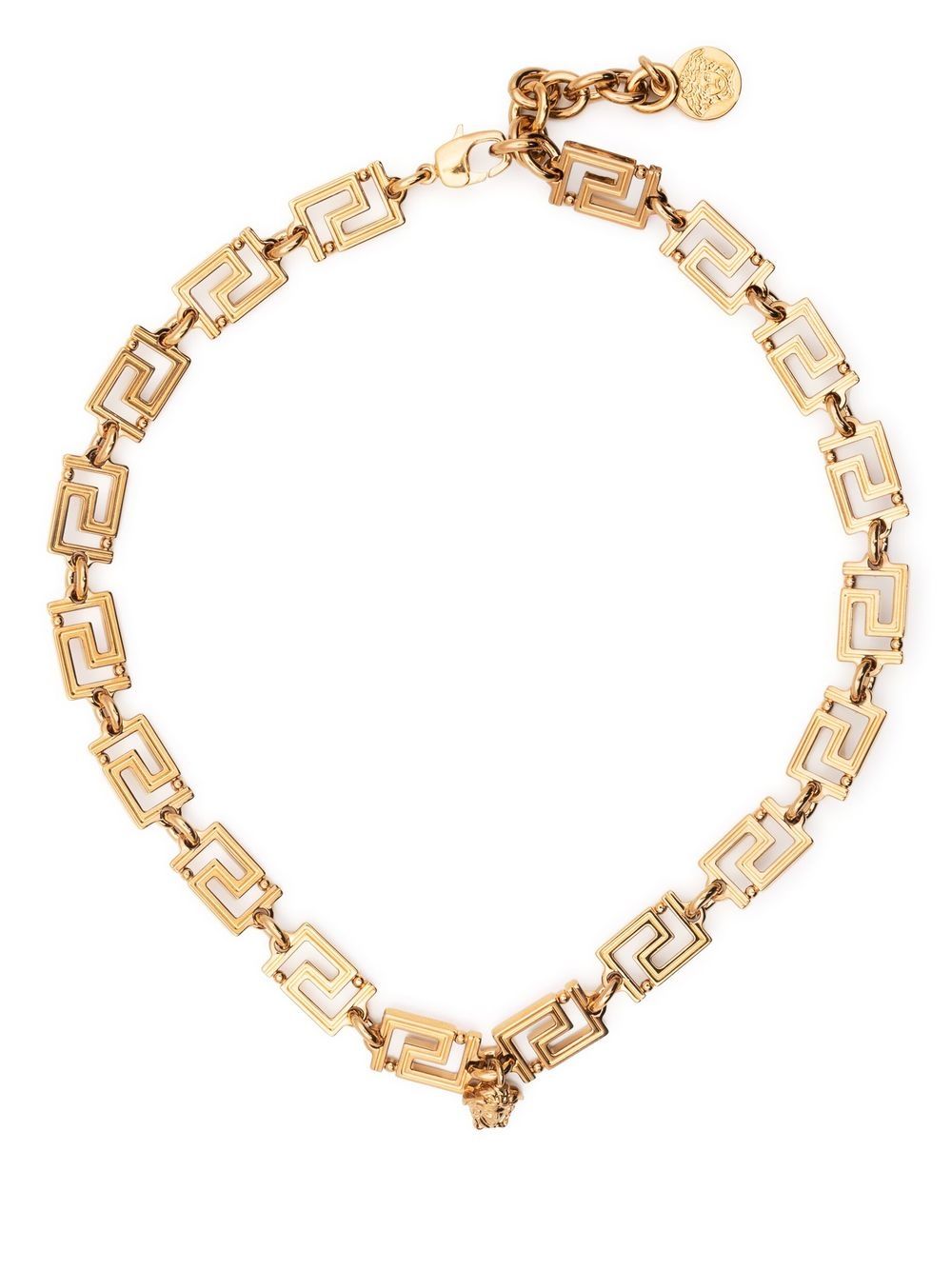 Gold-tone Necklace with Signature Greca Detailing