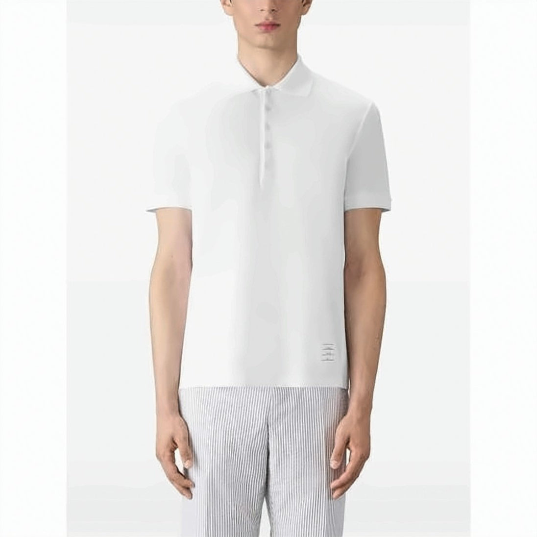 Piqué Cotton Short-Sleeve Polo Shirt