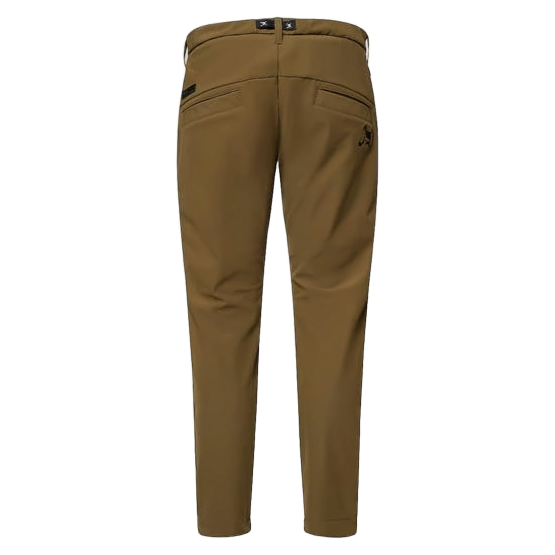 Straight-Fit Casual Pants with Mid-Rise Waist
