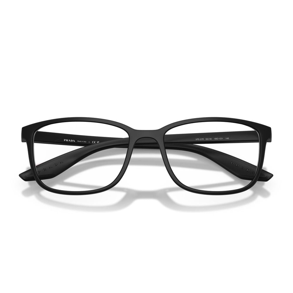 Ps 07Rv Matte Black Rectangular Sunglasses