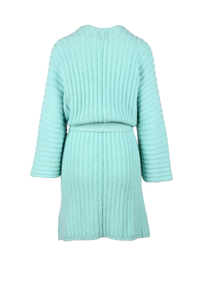 Aqua Green Cashmere Cardigan