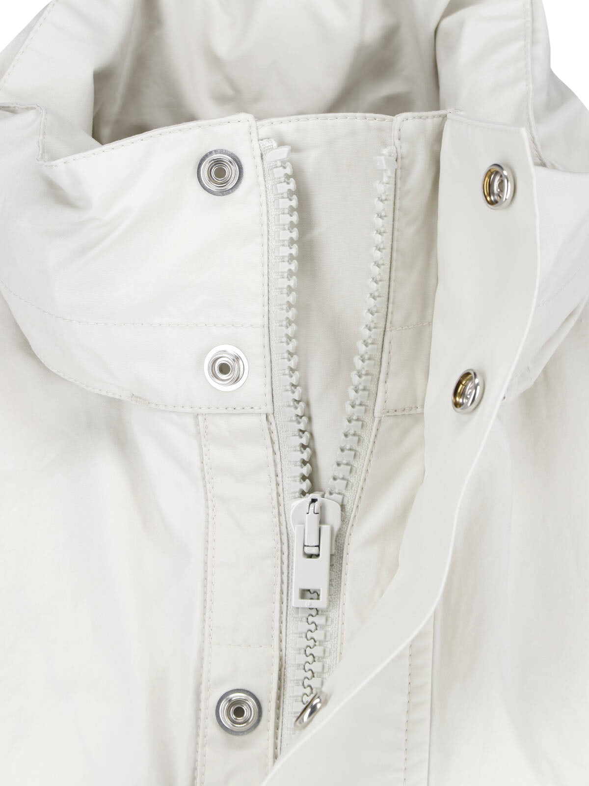 Gray Short Ventile Cotton Parka Jacket